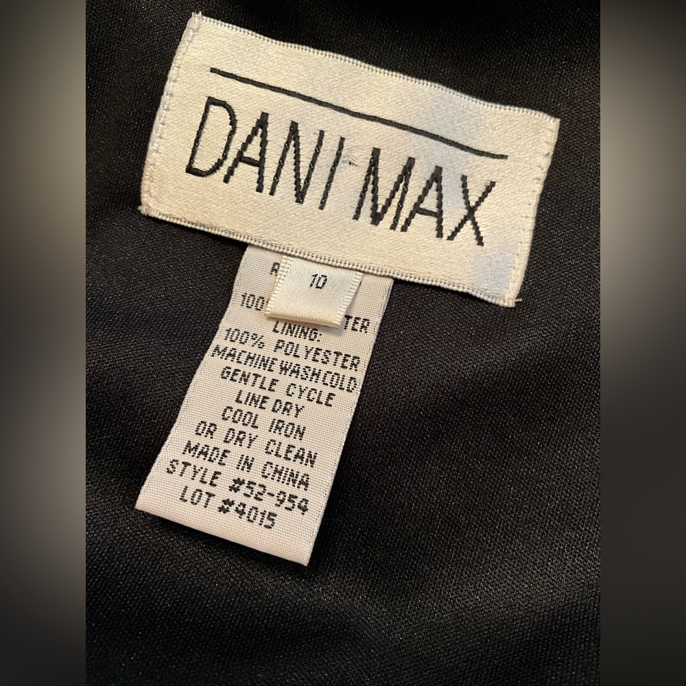 DANI MAX Elegant Black Sleeveless Dress 10 - Picture 6 of 7